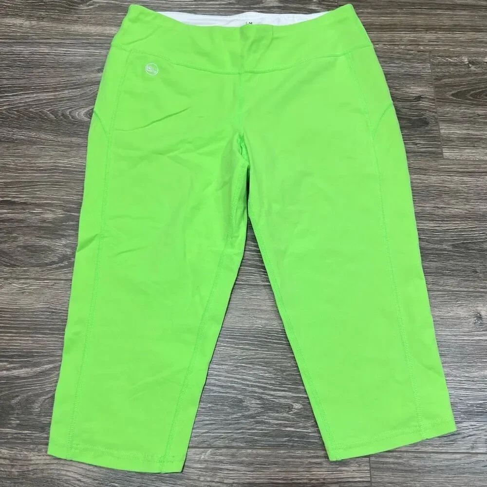 Ralph Lauren performance bright green capri shorts